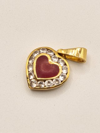 Colgante Corazon De Oro 18k 1.60gr