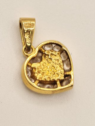 Colgante Corazon De Oro 18k 1.60gr