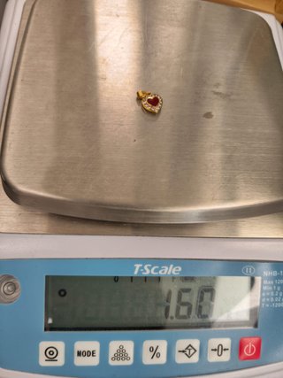 Colgante Corazon De Oro 18k 1.60gr
