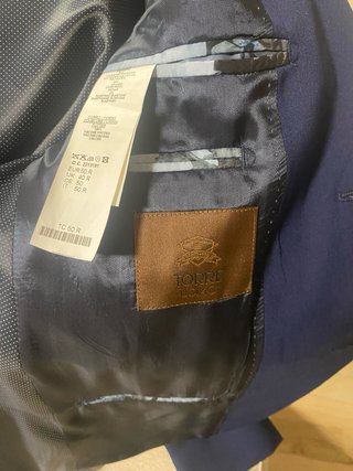 Traje de chaqueta azul
