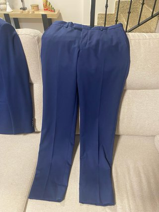 Traje de chaqueta azul