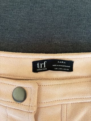 Falda mini rosa palo zara talla L