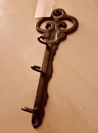 Colgador de llaves estilo llave antigua Pórtico
