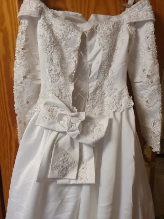 Vestido de Novia Blanco con Encaje