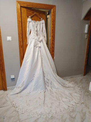 Vestido de Novia Blanco con Encaje