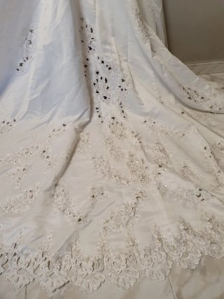 Vestido de Novia Blanco con Encaje