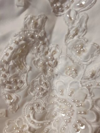 Vestido de Novia Blanco con Encaje