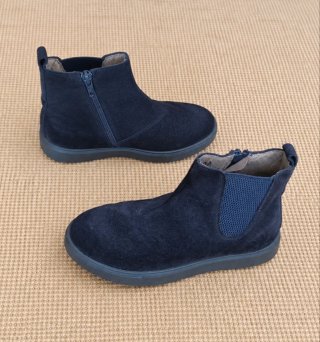 Botines Chelsea Sibaritas Ante Azul Marino T35