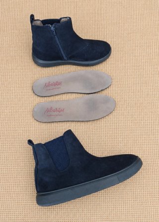 Botines Chelsea Sibaritas Ante Azul Marino T35
