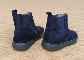 Botines Chelsea Sibaritas Ante Azul Marino T35