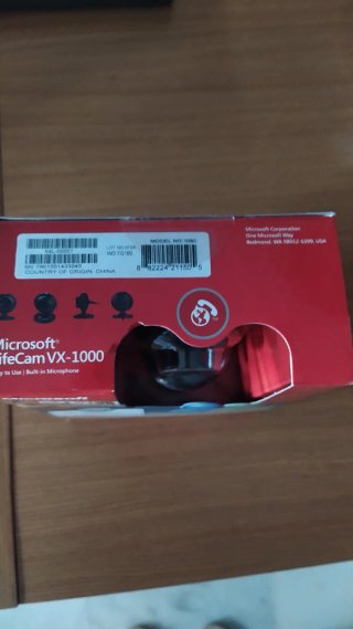 Webcam Microsoft LifeCam VX-1000 Nueva sin usar
