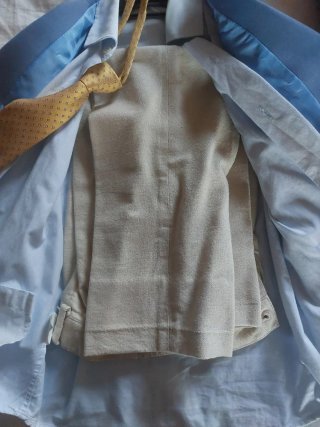 Traje azul niño talla 6 años