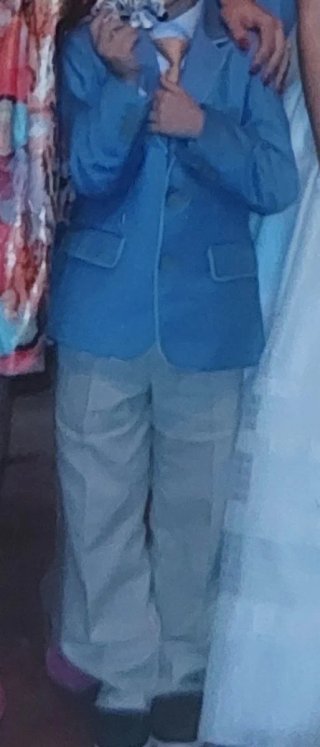 Traje azul niño talla 6 años