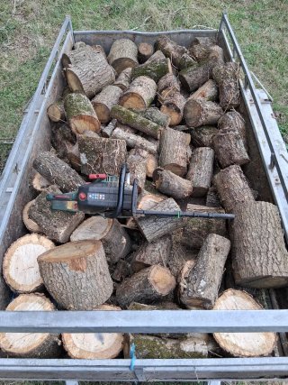 Leña para chimenea o barbacoa