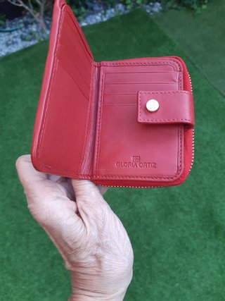 Billetera Gloria Ortiz Roja pequeña