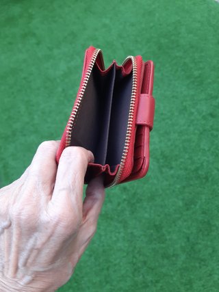 Billetera Gloria Ortiz Roja pequeña