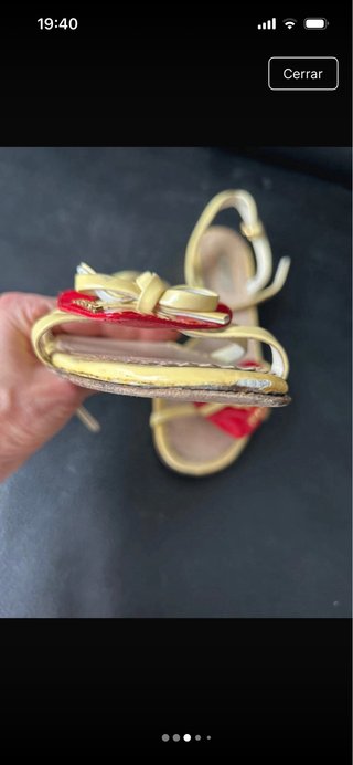 Sandalias Prada Corazón Rojo y Amarillo