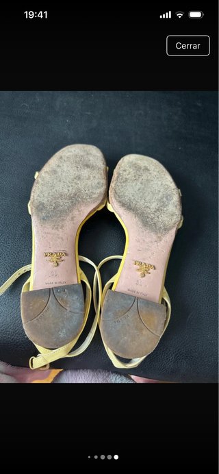 Sandalias Prada Corazón Rojo y Amarillo