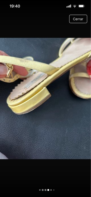 Sandalias Prada Corazón Rojo y Amarillo
