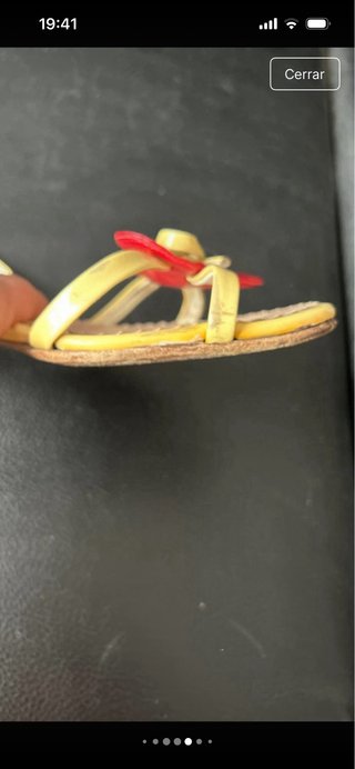 Sandalias Prada Corazón Rojo y Amarillo