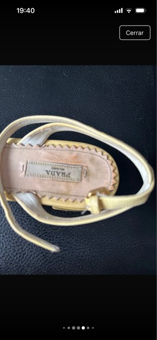 Sandalias Prada Corazón Rojo y Amarillo