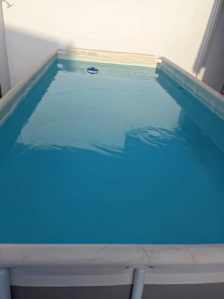 Piscina Intex Rectangular Gris y Blanca