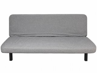 Sofá cama gris tela con colchón máxima calidad