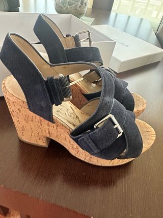 BIMBA Y LOLA Sandalias Cuña Azul Talla 36