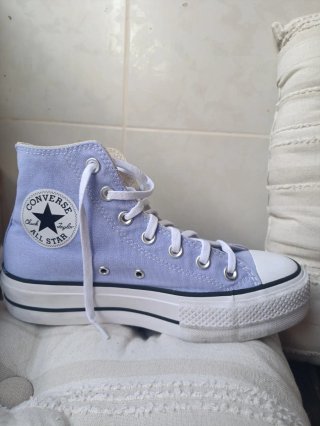 Converse altas azul claro talla 37