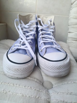 Converse altas azul claro talla 37