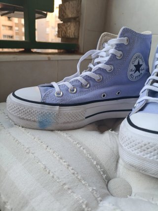 Converse altas azul claro talla 37