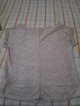 Top fiesta plateado talla 46