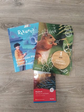 Libros de 1 de la Eso colegio Pureza de Maria