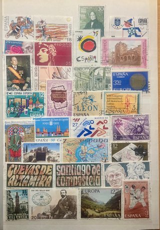 Lote 30 sellos usados España