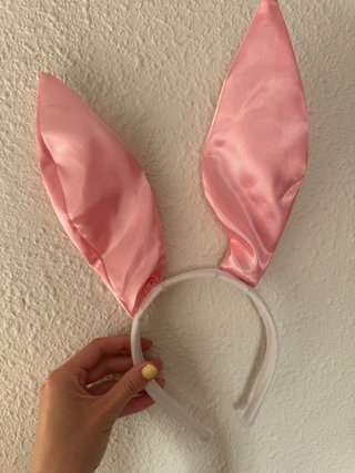 Disfraz Conejo Orejas Rosas y Accesorios