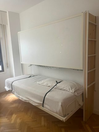 Litera abatible metálica y madera