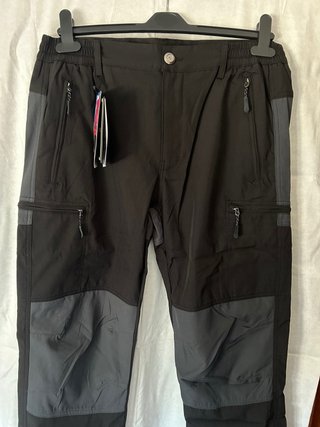 Pantalón de trabajo negro/gris