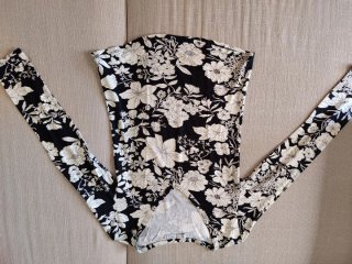 Blusa estampada manga larga