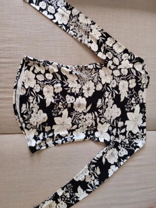 Blusa estampada manga larga