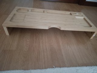 Soporte Monitor Madera Bambú