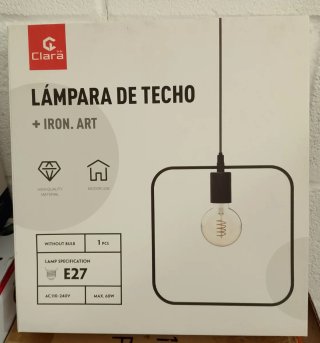 Lámpara de Techo Clara Iron Art