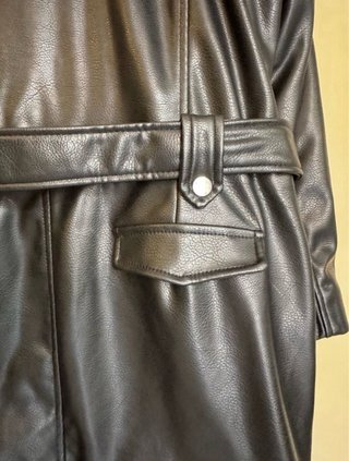 Vestido Zara polipiel motero Talla L