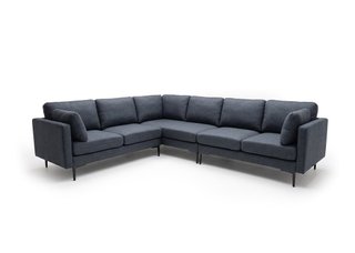 Sofá Rinconera Azul/Gris