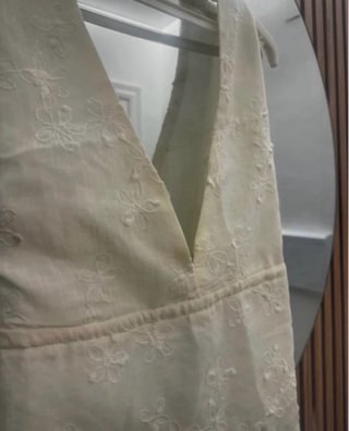 Conjunto blanco top y pantalón palazzo