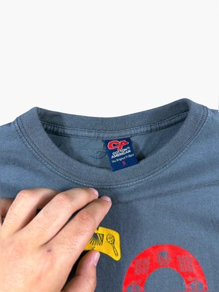 Vintage 90s Graphic T-Shirt Grey Ariari Sports