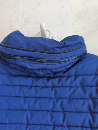 Cazadora impermeable mujer azul