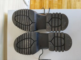 Zapatos negros charol gruesos