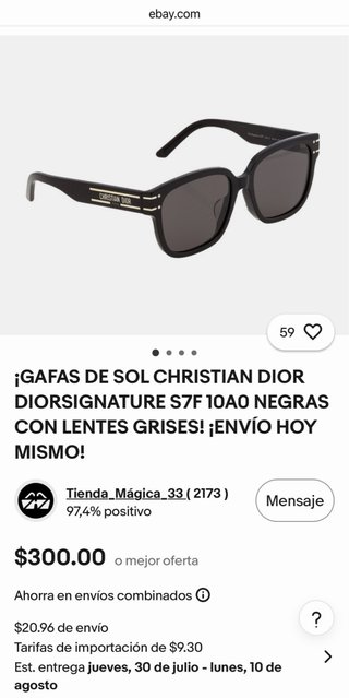 Gafas de sol DIOR Signature S7F.
