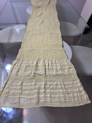 Pañuelo/Fular Dorado con Rayas