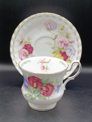 Taza té porcelana inglesa Abril